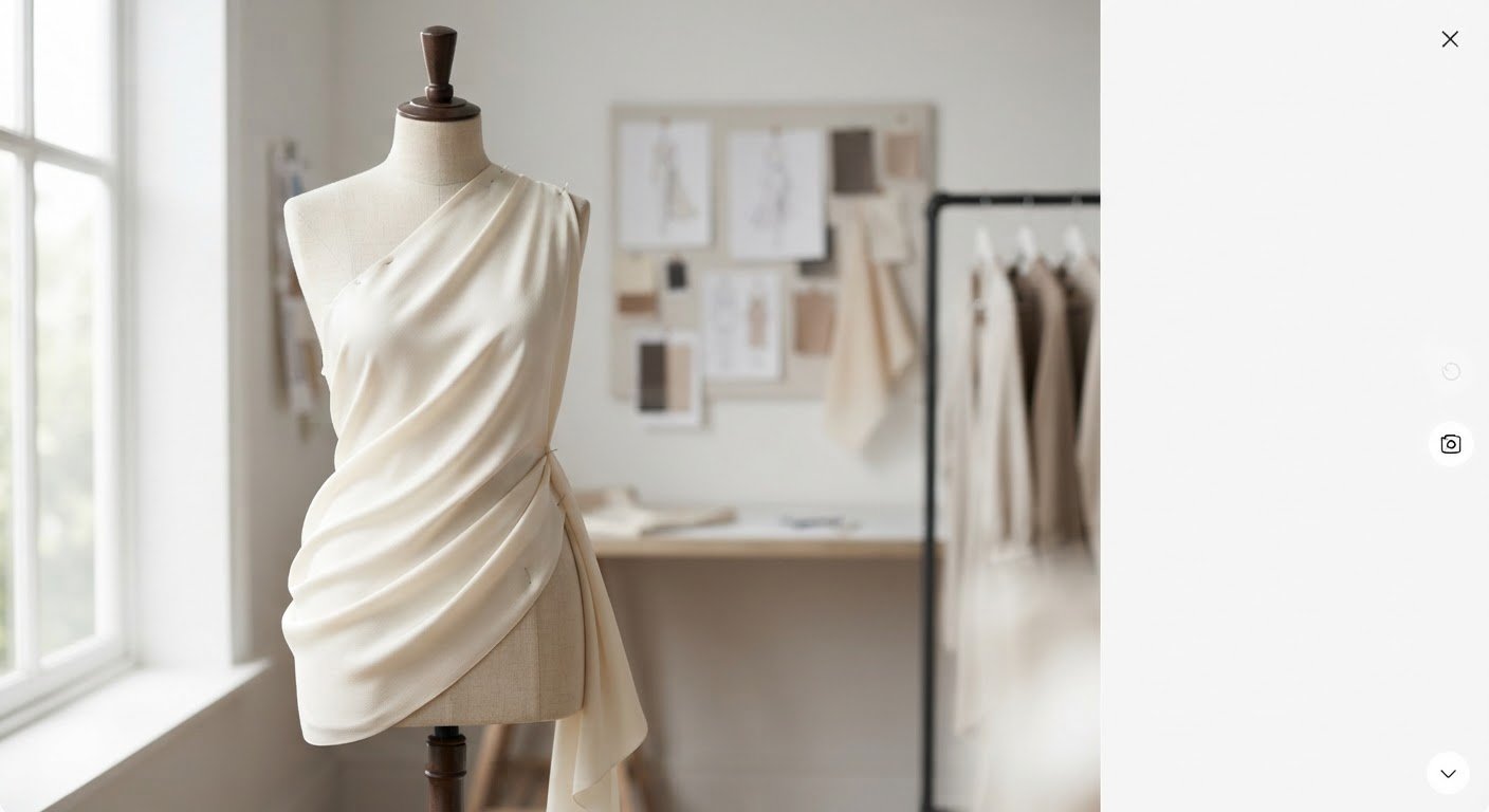 Finished Ivory Bias-Cut Second Look